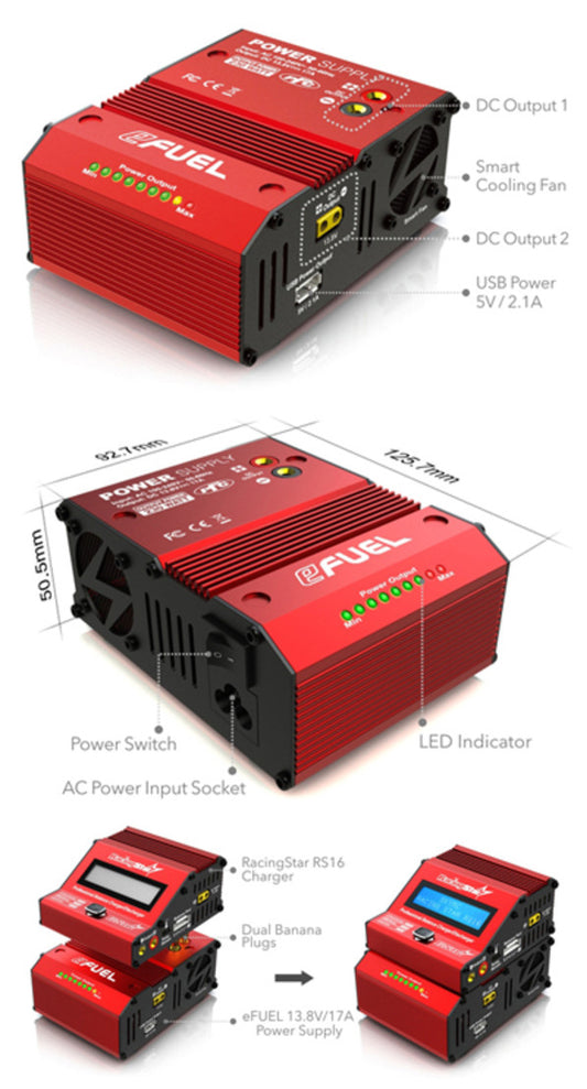 SK-200017-01  Racing Star 17A Power Supply (UK Plug)