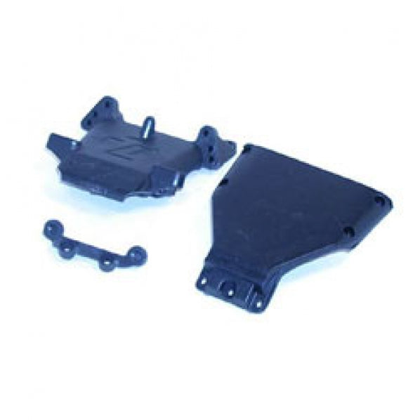 LOSA4122  Front Kickplate,Bulkhead & Brace,EA3:XXX,XXX-T,SPT