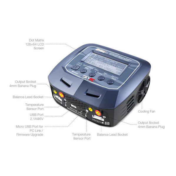SK-100131  SKY RC D100 V2 AC/DC DUAL BALANCE CHARGER