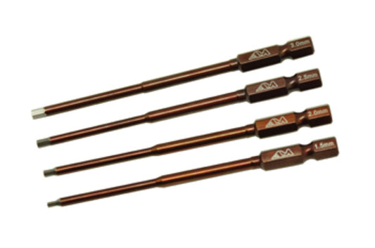 AM500902  Power Tool Tip Cased Set 4 Pcs; 1.5-2.0-2.5-3.0mm