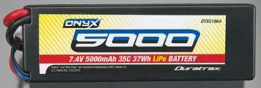 DTXC1964  Onyx 2S 7.4V 5000mAh 35C Hard Case Battery with Deans Plug