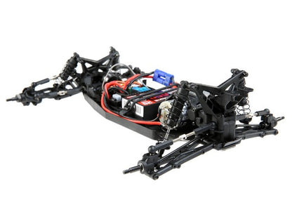 C-LOS01016T1  Mini-B: 1/16th 2wd Buggy Blue/White yellow and black