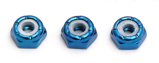 AS3438  8-32 Blue Aluminum Low Profile Locknut