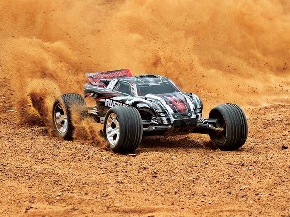 TRX37054-4-red  Traxxas Rustler XL-5 iD RTR - Red