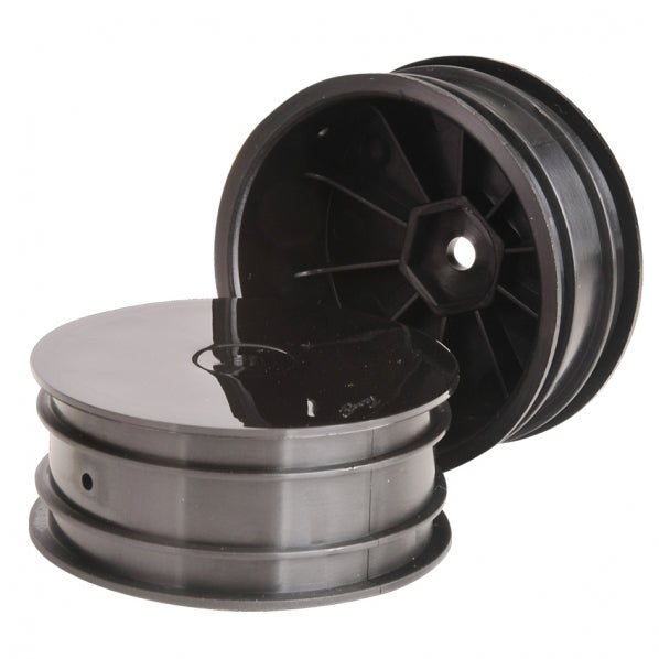 TU0442B  Buggy Rims 14mm front black (2) 4WD