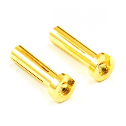 ET0605LP - LOW PROFILE 4.0MM MALE GOLD CONNECTOR (2) FOR RIGHT ANGLE
