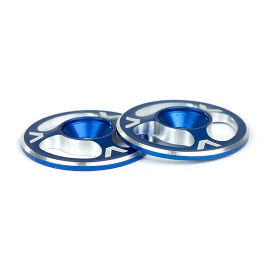 AV1060-BLU  TRIAD machined alloy 1/10th wing buttons (blue)