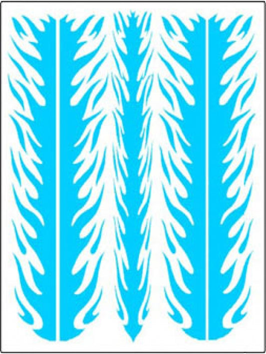 Flames and stripes design mask