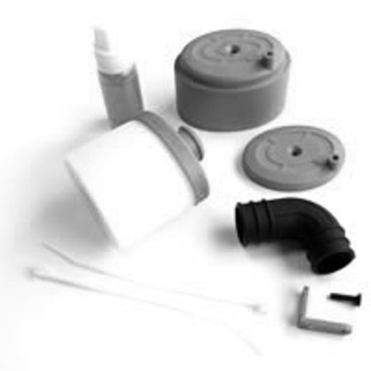 FAST93BK  Waterproof Air Filter 1/8TH W/Air Filter Oil - Black