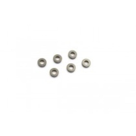 K.W0142GM  2MM ANODIZED WASHER (6) - GUN METAL