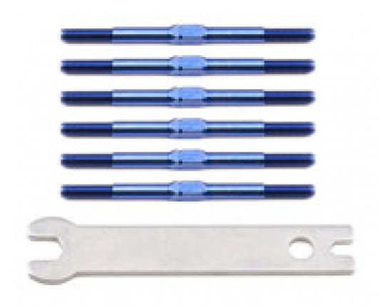 AS1282  Team Associated Factory Team RC10B4 Blue Titanium Turnbuckle Set