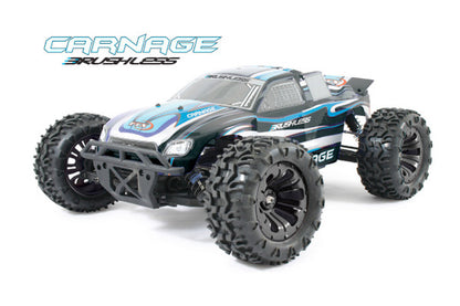 FTX5543  FTX CARNAGE 1/10 BRUSHLESS TRUCK 4WD RTR W/LIPO & CHARGER