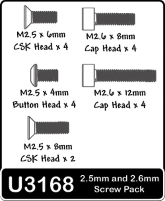U3168  Speed Pack - M2.5/M2.6 Screws