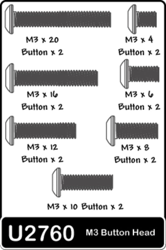 U2760  SPEED PACK - M3 Button Hd; 4 to 20