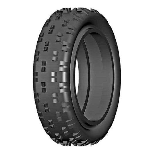 GRP-GN10B  1/10th off road 2wd front split staggered rib tires - pr