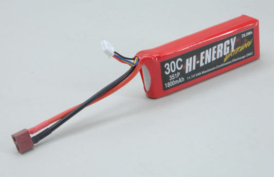 O-HE3S1P180030A - Hi-Energy Extreme 3S 1800mAh 30C Li-Po